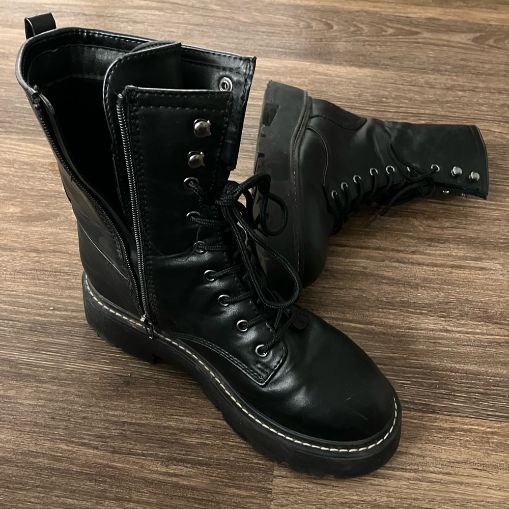 Wild Fable Logan Lug-Sole Combat Boots